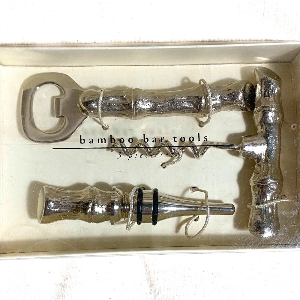 Pier 1 - Bamboo Style Bar Tool Set - 3 Piece Set